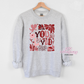 You Are Loved With Cupid Crewneck Sweatshirt