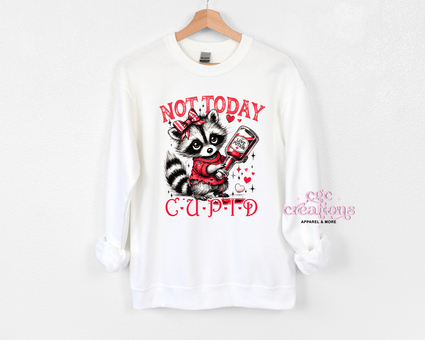 Not Today Cupid Crewneck Sweatshirt