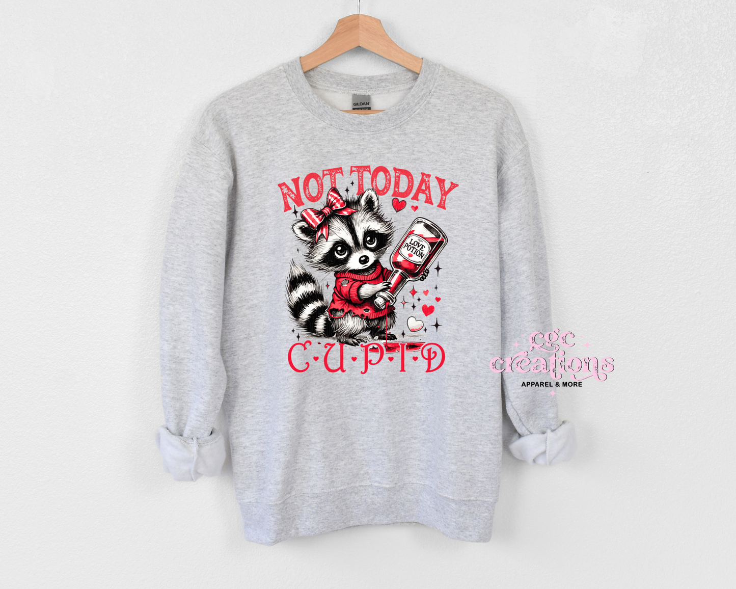 Not Today Cupid Crewneck Sweatshirt