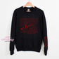 Love Is Patient Bible Verse Valentine Includes ONE Sleeve Image (as shown) Crewneck Sweatshirt