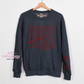 Love Is Patient Bible Verse Valentine Includes ONE Sleeve Image (as shown) Crewneck Sweatshirt
