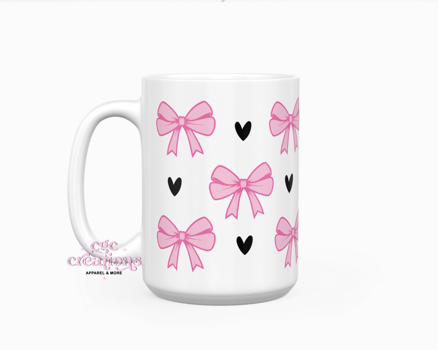 Hearts & Bows 15oz Coffee Mug