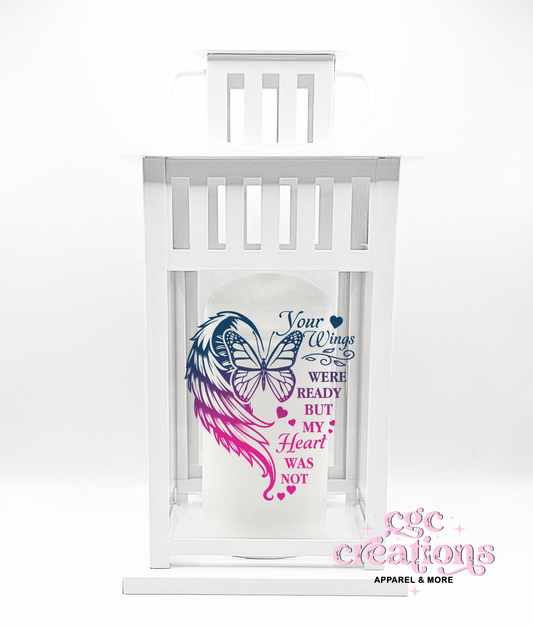 Your Wings Were Broken 1 Memorial Lantern