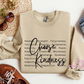 Choose Kindness Definition Crewneck Sweatshirt
