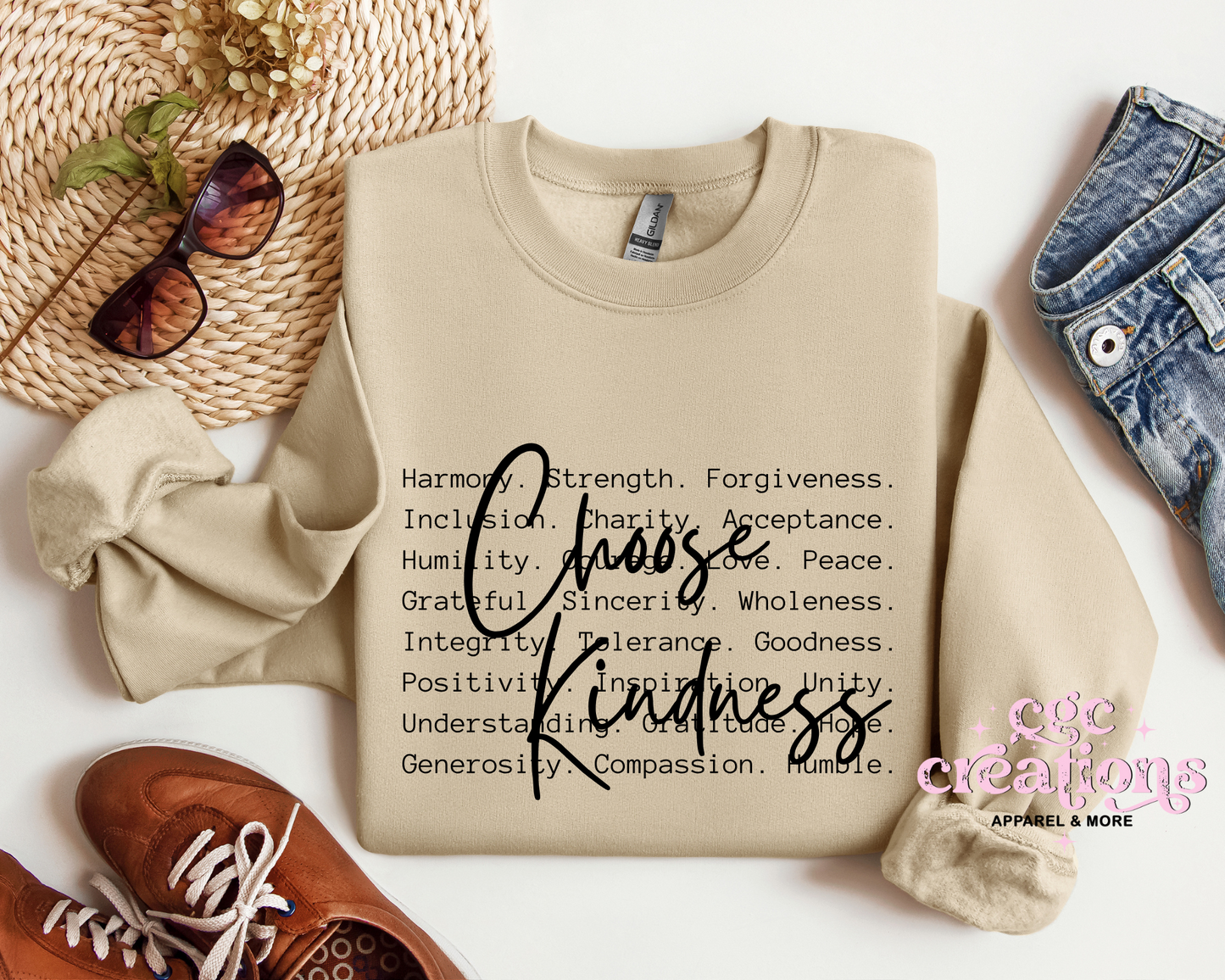 Choose Kindness Definition Crewneck Sweatshirt