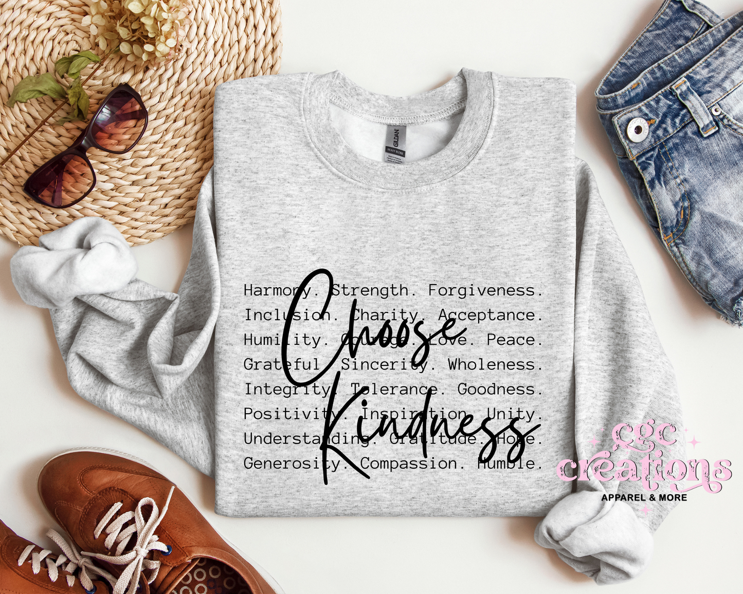 Choose Kindness Definition Crewneck Sweatshirt