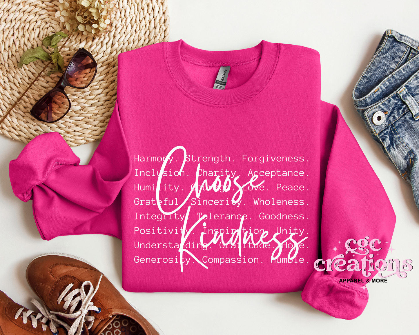 Choose Kindness Definition Crewneck Sweatshirt