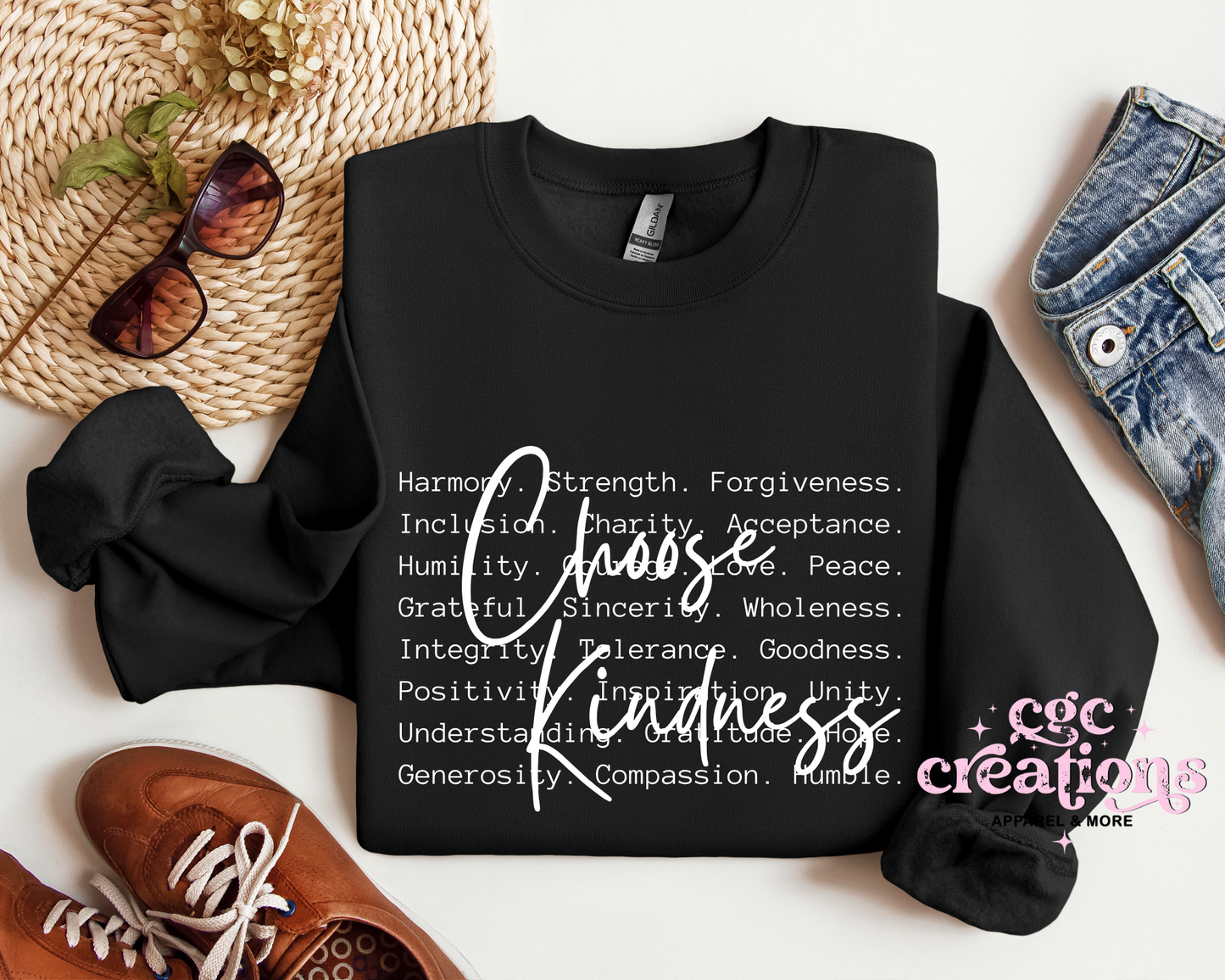 Choose Kindness Definition Crewneck Sweatshirt