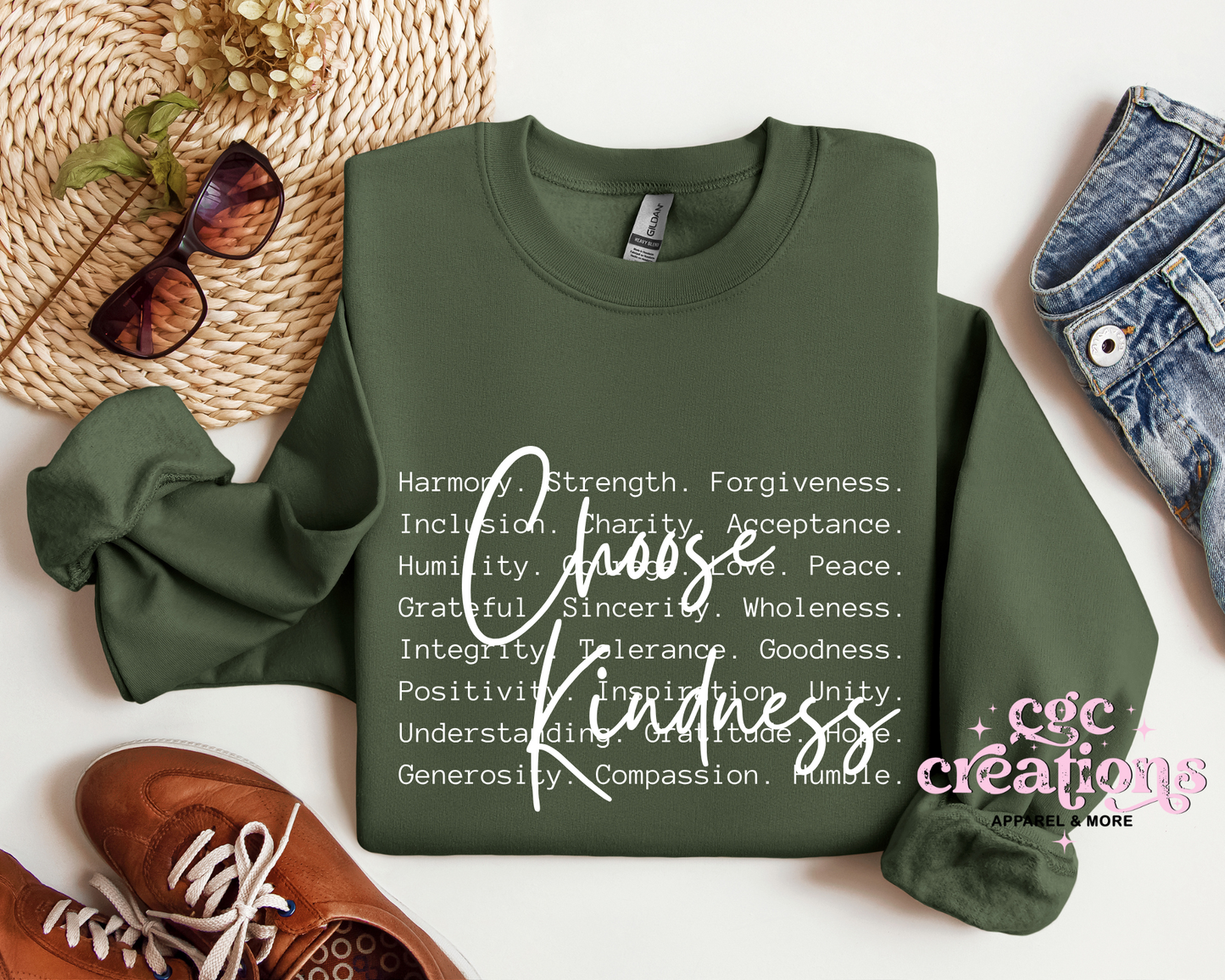 Choose Kindness Definition Crewneck Sweatshirt