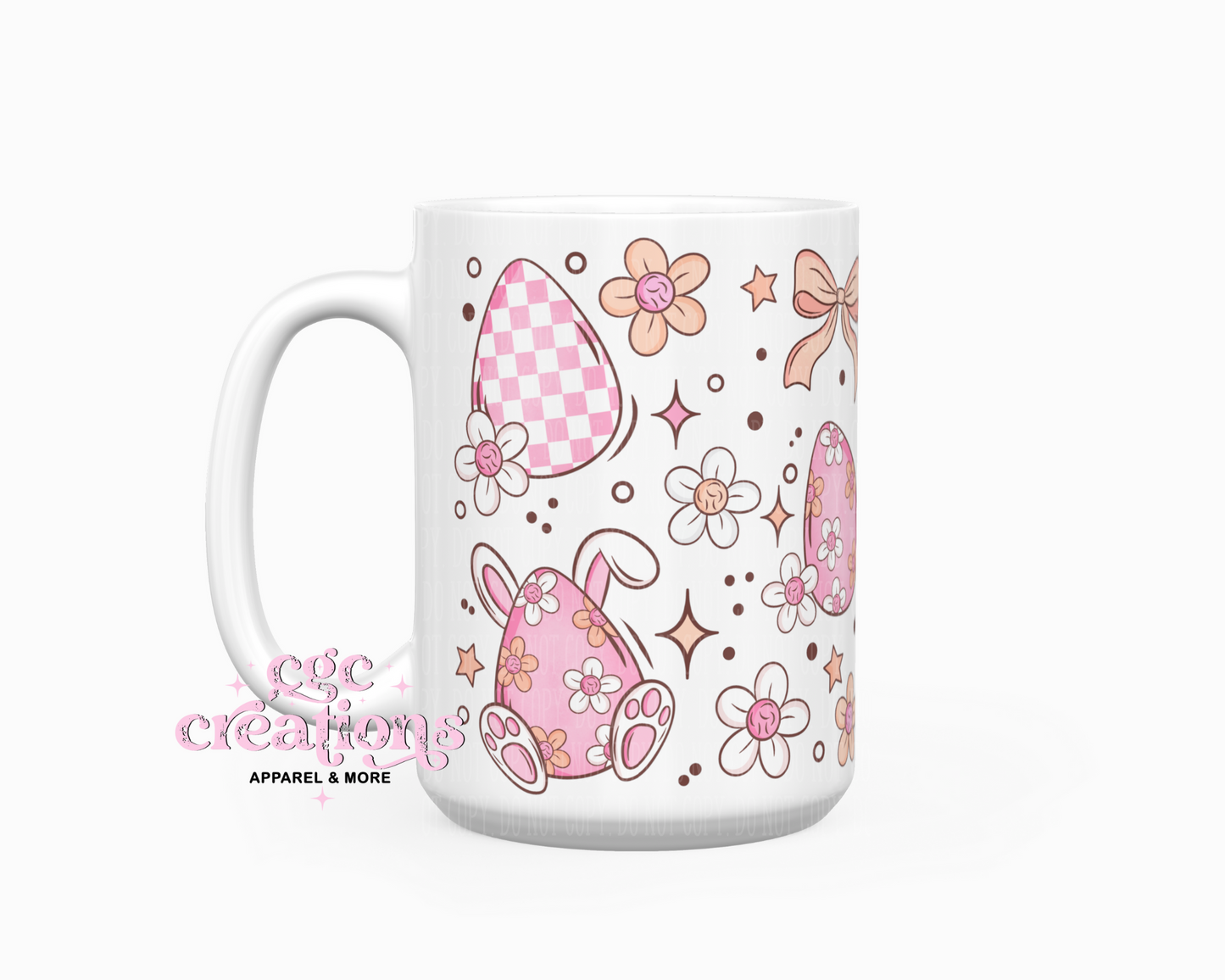 Cute Retro Easter 15 oz Ceramic Coffee Mug