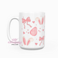 Cute Bows And Eggs Easter 15 oz Ceramic Coffee Mug