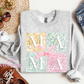 Patchwork Mama Crewneck Sweatshirt