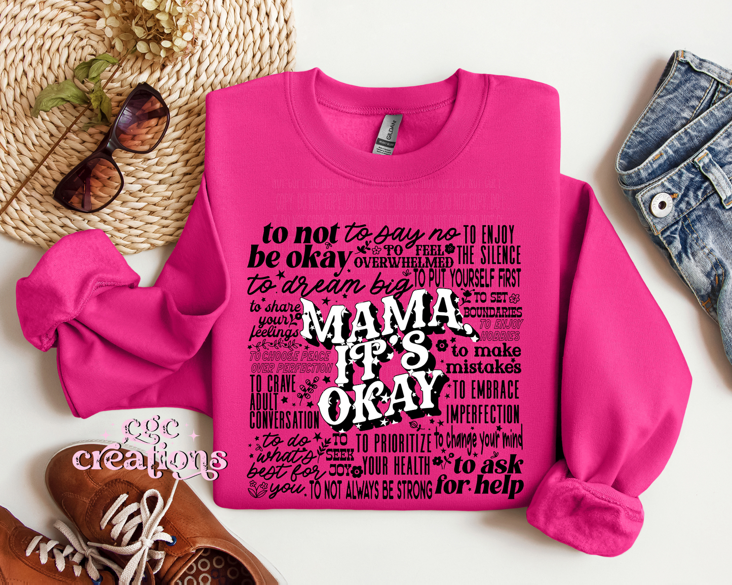 Mama It's Okay Crewneck Sweatshirt