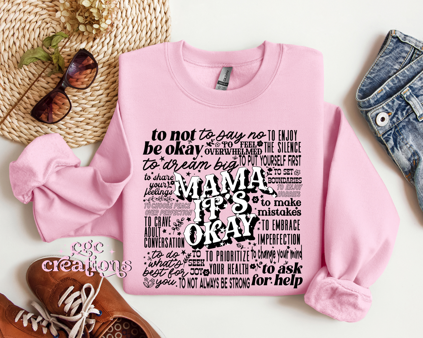 Mama It's Okay Crewneck Sweatshirt