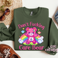 Don't Fucking Care Bear Crewneck Sweatshirt