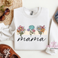 Floral Mama, Nana, Grandma, Aunt Etc. Crewneck Sweatshirt