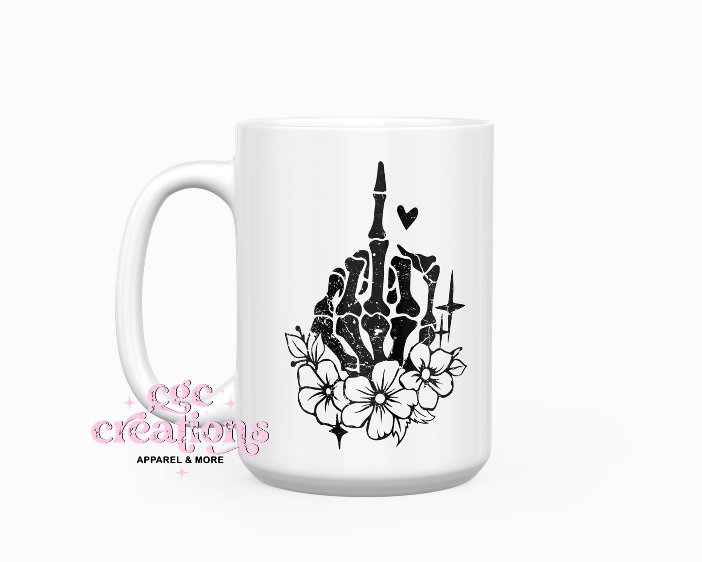 Pretty Middle Finger Mug 15oz Coffee Mug