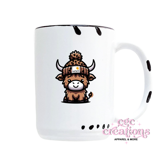 Cute Cow 15oz Ceramic Coffee Mug