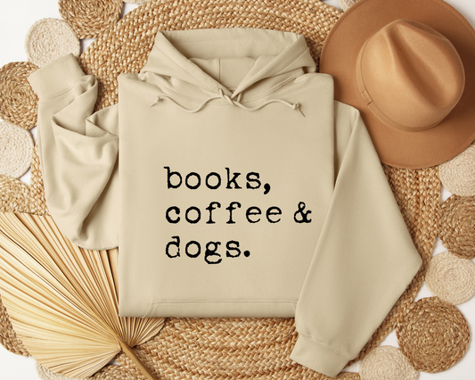 Books, Coffee & Dogs Hoodie