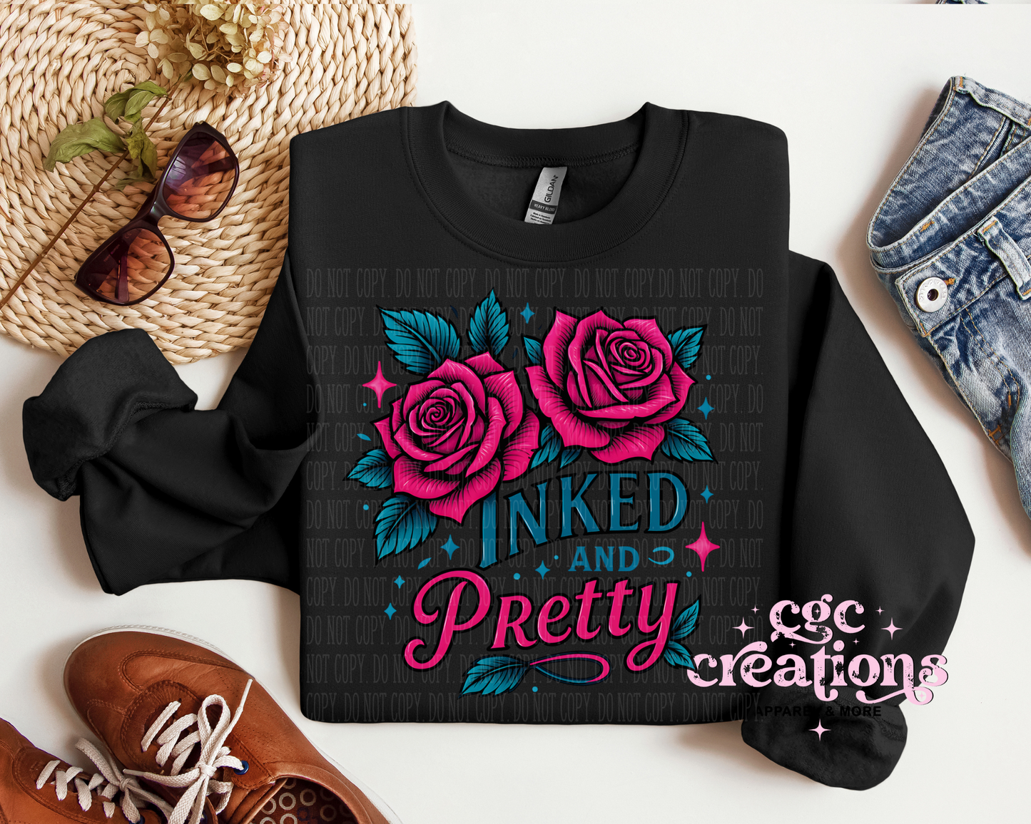 Inked And Pretty Crewneck Sweatshirt