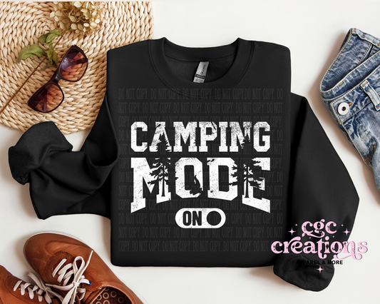 Camping Mode Crewneck Sweatshirt
