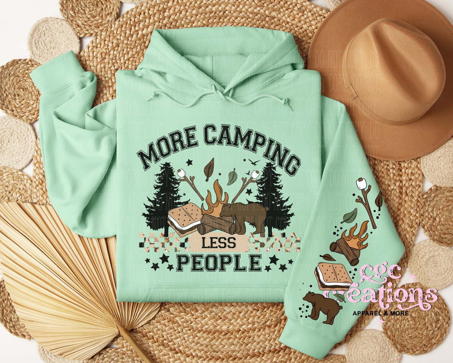 More Camping Less People Hoodie