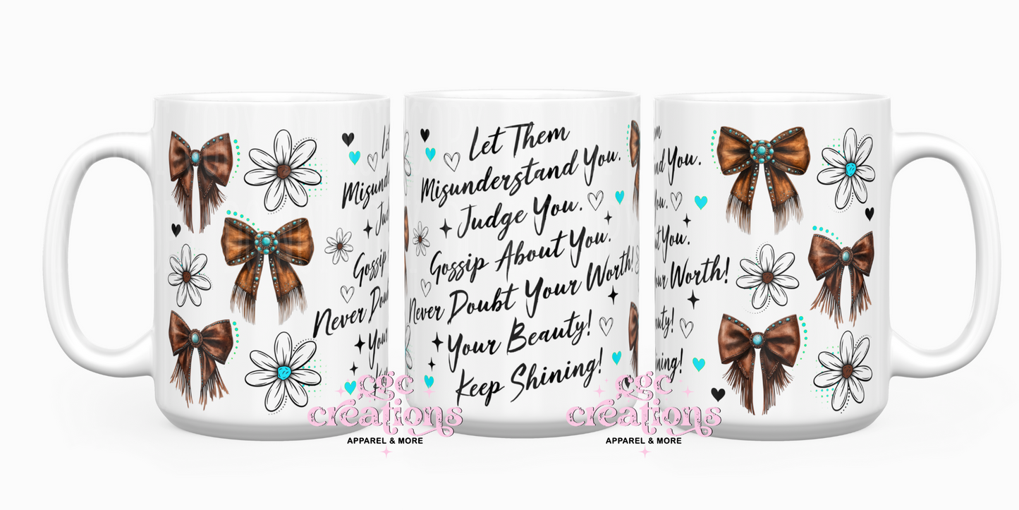 Let Them 2 15oz Ceramic Coffee Mug