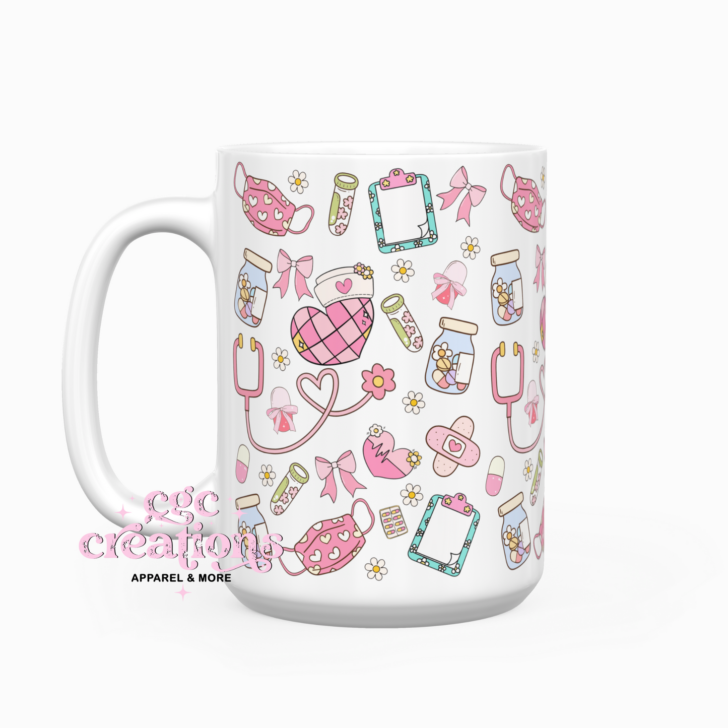 Retro Nurse 15oz Ceramic Coffee Mug