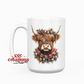 Christmas Cow 15oz Ceramic Coffee Mug
