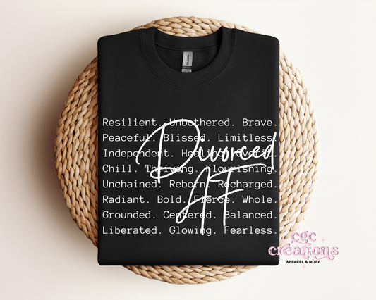 Divorced AF Crewneck Sweatshirt