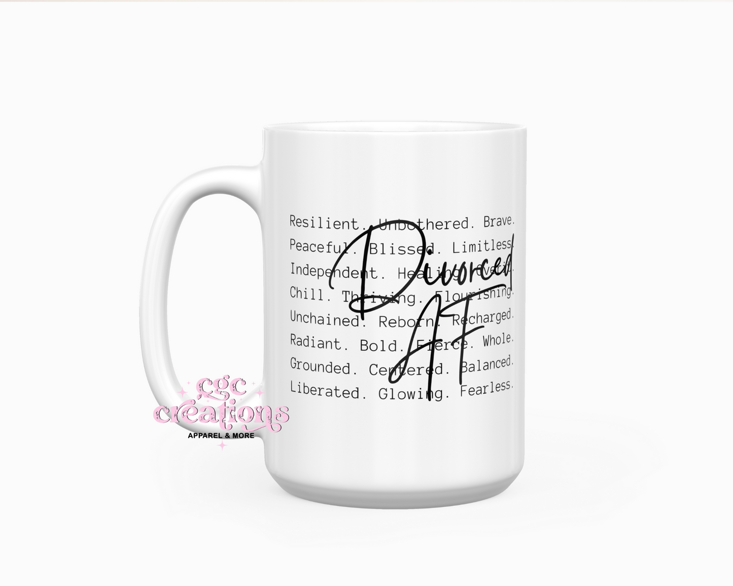 Divorced AF 15oz Ceramic Coffee Mug
