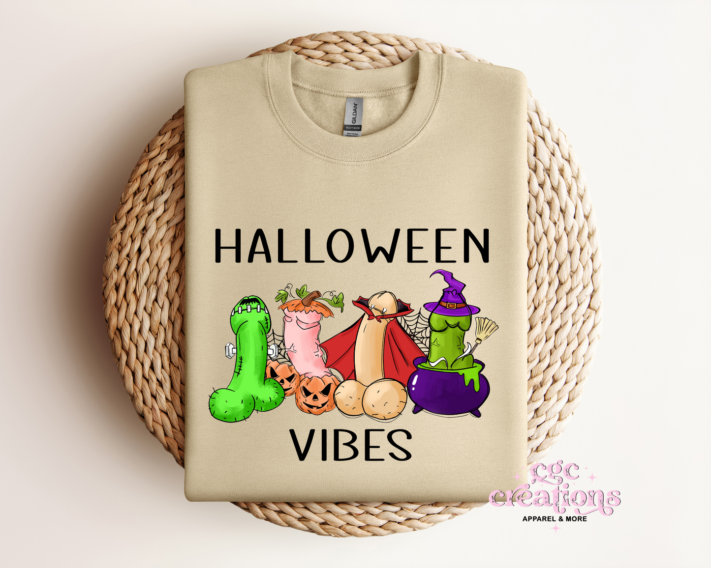 Halloween Vibes Crewneck Sweatshirt