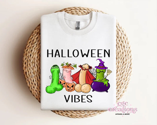Halloween Vibes Apparel(t-shirt or crewneck sweatshirt or hoodie)