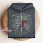 Bleeding Heart Ribcage Hoodie