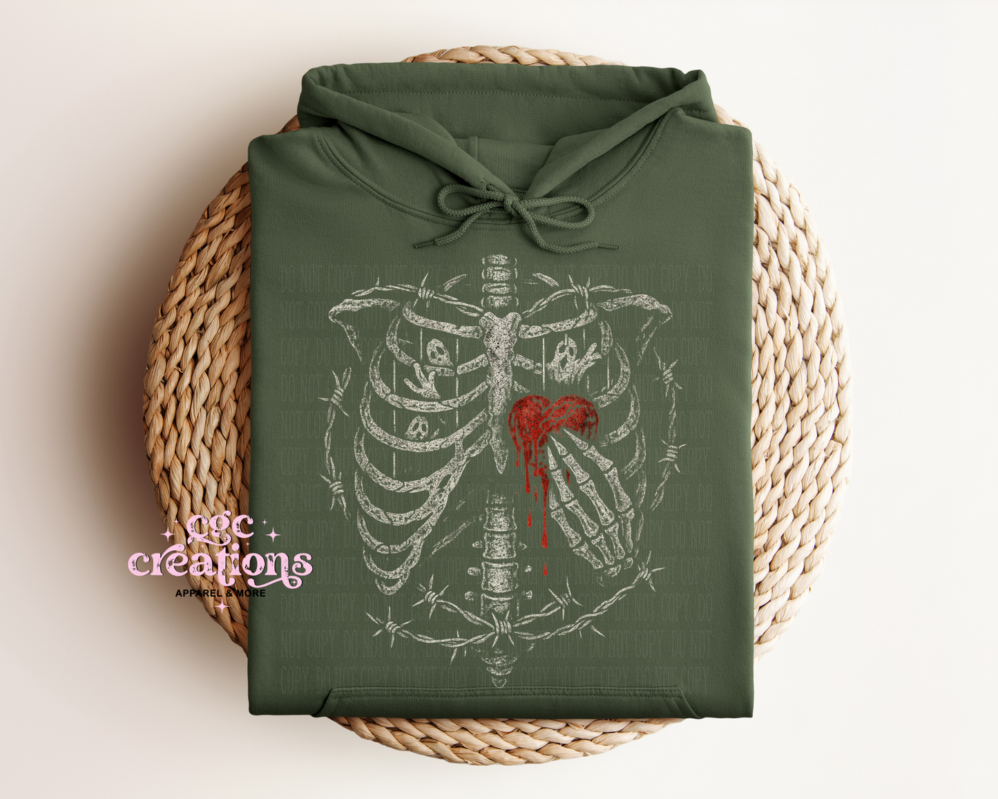 Bleeding Heart Ribcage Hoodie