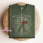 Bleeding Heart Ribcage Crewneck Sweatshirt