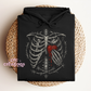 Bleeding Heart Ribcage Hoodie