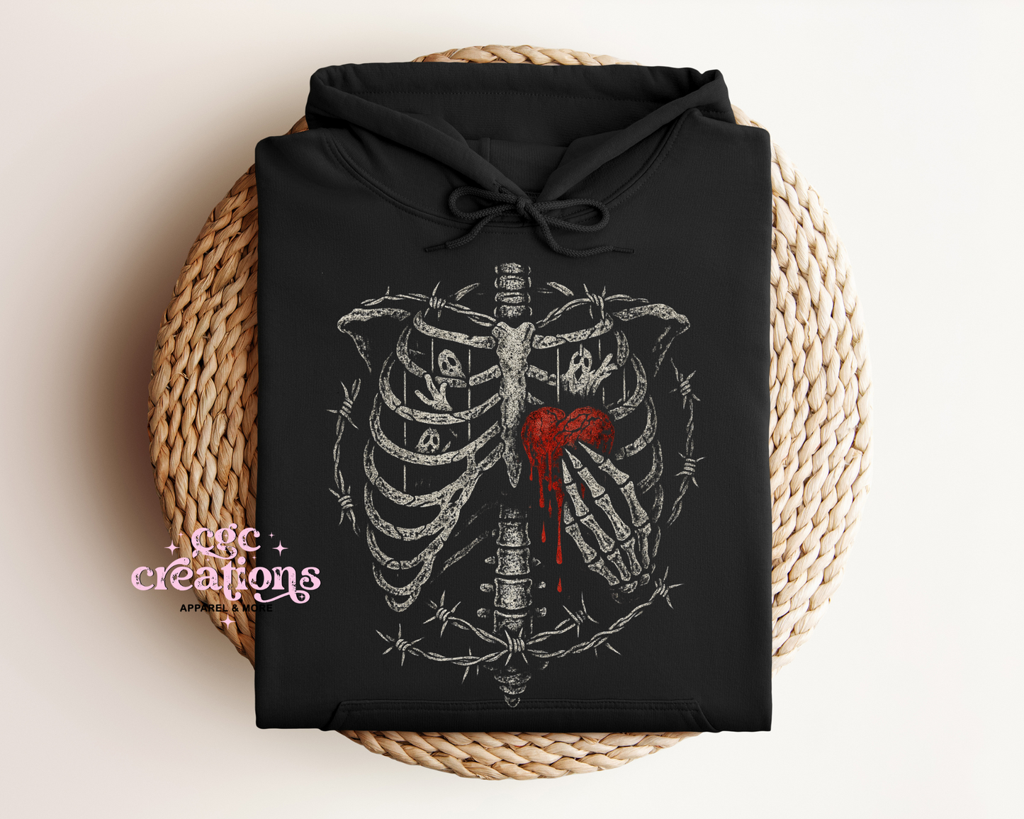 Bleeding Heart Ribcage Hoodie