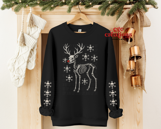 Skellie Deer Crewneck Sweatshirt