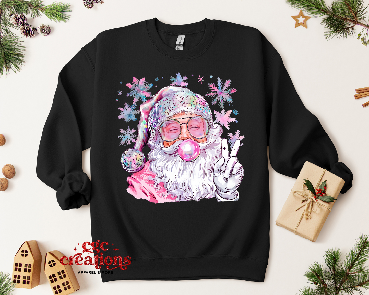 Santa Bubble Crewneck Sweatshirt