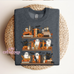 Spooky Bookshelf Crewneck Sweatshirt