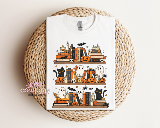 Spooky Bookshelf T-Shirt