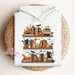 Spooky Bookshelf Ghost Hoodie