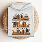 Spooky Bookshelf Ghost Hoodie