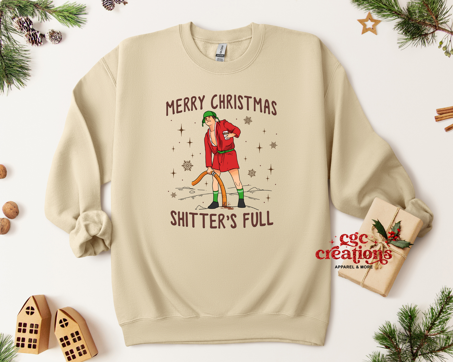 Shitter's Full Christmas Crewneck Sweatshirt