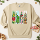Retro Merry Christmas Grump Crewneck Sweatshirt