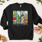 Retro Merry Christmas Grump Crewneck Sweatshirt