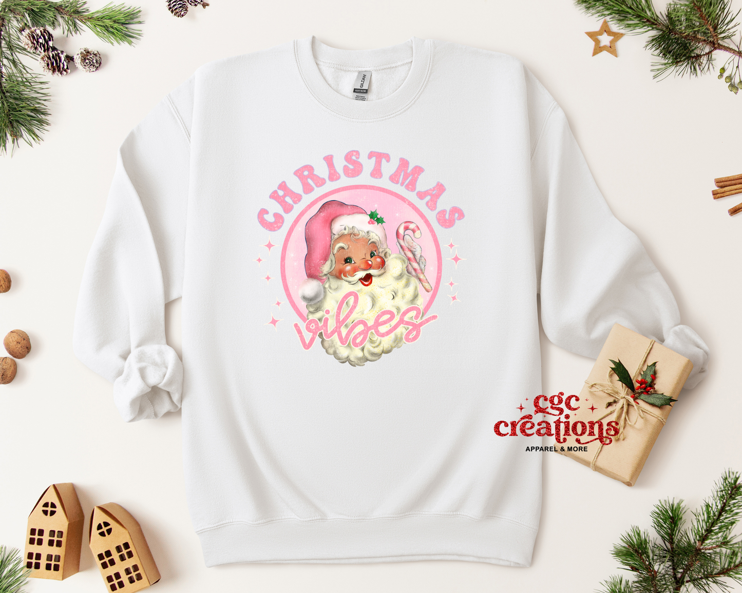 Santa Vibes Crewneck Sweatshirt
