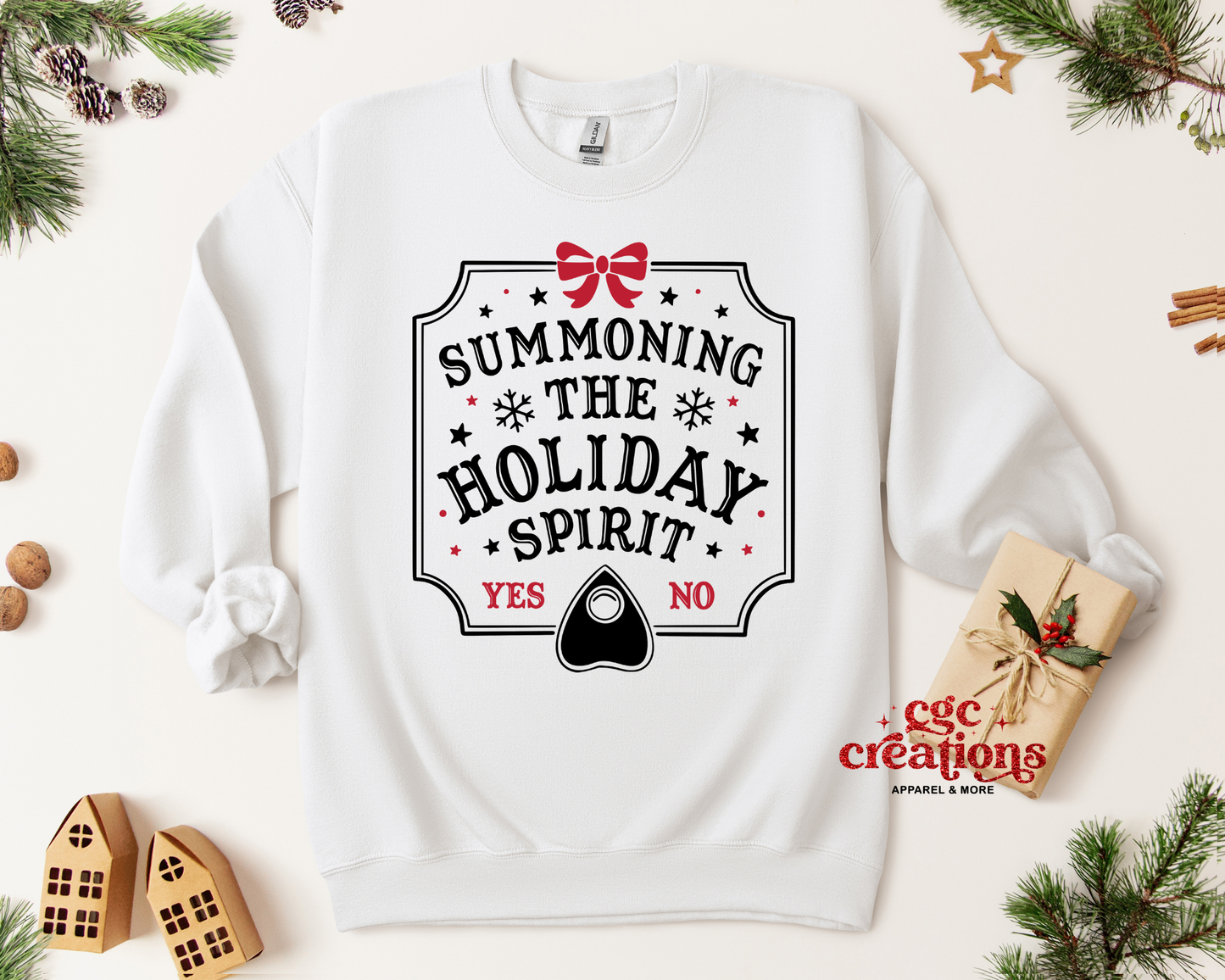 Summoning The Holiday Spirit Crewneck Sweatshirt