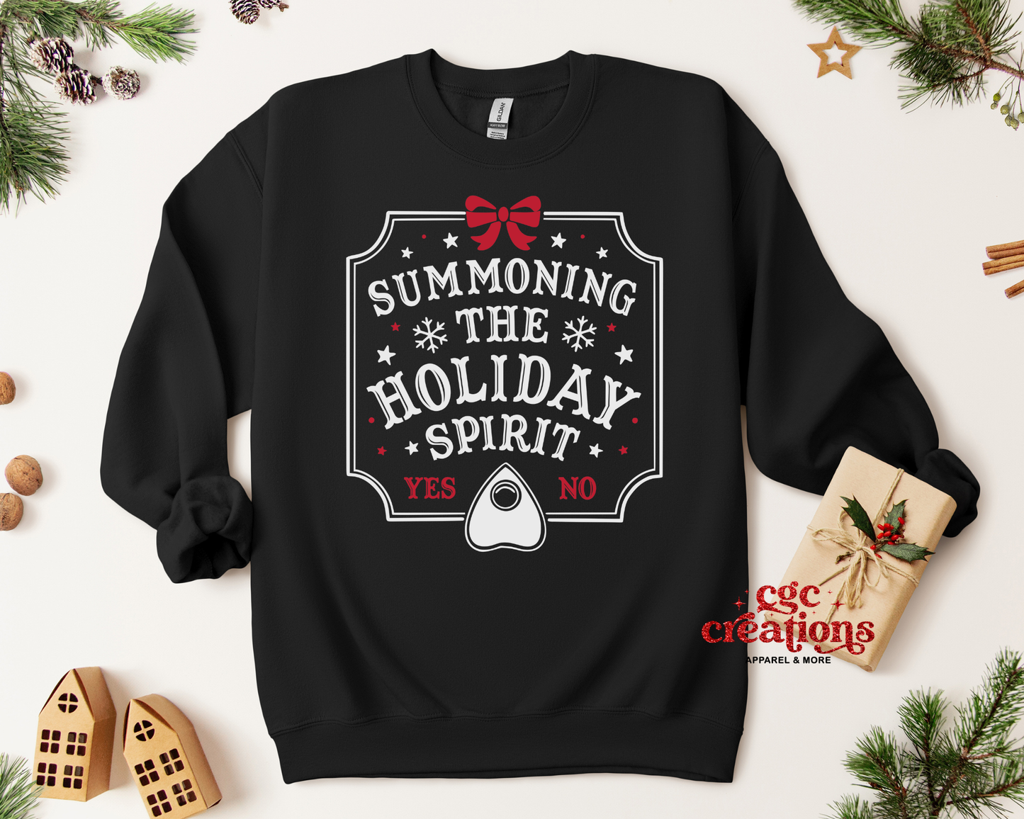 Summoning The Holiday Spirit Crewneck Sweatshirt